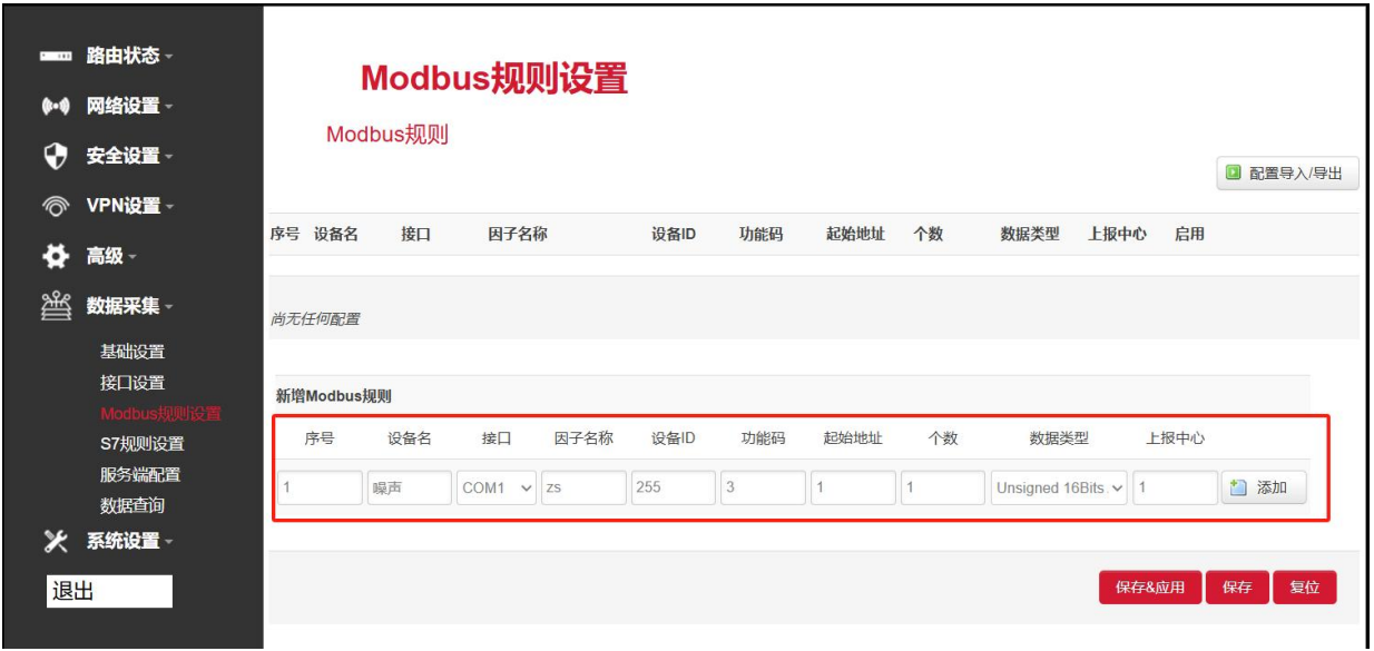 Modbus噪聲采集